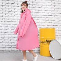 Fashion EVA Women Raincoat Thickened Waterproof Rain Coat Women Clear Transparent Tour Waterproof Rainwear Suit