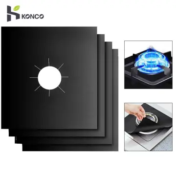 4 Pcs Square Foil Gas Hob Protector Liner Reusable Easy Clean Protection  Pad Gas Stove Stovetop Protector Kitchen Accessories - AliExpress