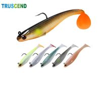 TRUSCEND 5/6Pcs 3d T-tail Bionics Swimbait Fishing Lur Shaking Shad Luya Fluorescence Effect Fake Artificial AccessoriesLures Baits