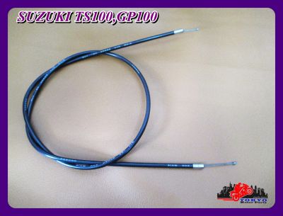 SUZUKI TS100 GP100 SHOCK CABLE (L. 98 cm.) "HIGH QUALITY" // สายโช๊ค "สีดำ" (ยาว 98 ซม.) สินค้าคุณภาพดี