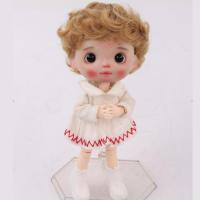 Doll Short Curly Hair Wig BDJ Dolls Hair Styling Accessories 12cm head girth Electrical Connectors