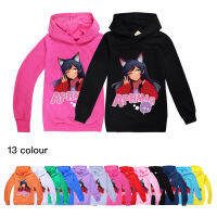 การ์ตูน Aphmau Merch Hoodies เด็กเสื้อผ้าเด็กฤดูใบไม้ร่วงเสื้อสวมหัวสำหรับเด็กสาวเสื้อแขนยาวเด็ก Streetwear