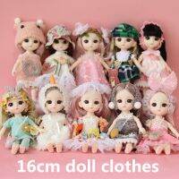 15/16/17cm Doll Clothes Suitable for 1/12 BJD Doll Clothing Accessories Dolls Fashion Dress Up Toys Princess Dress Girl Gifts