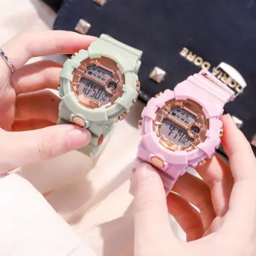 Stylish Pink Digital Watch for Women and Juniors