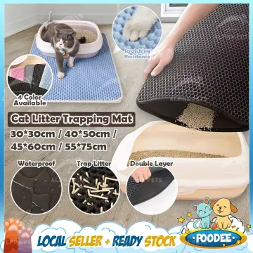 Cat Litter Mat 45*30cm Pet Cat Litter Box Litter Trapping Mat