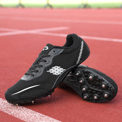 DR.EAGLE Track Shoes Spikes Men Professional Track and Fields Sneakers Men Sprinter Running Shoes Spikes Sports Shoes Athletics