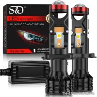 ✥ﺴ S d 2 pçs mini lente projetor h7 h11 h4 led farol do carro 9005 hb3 100w 30000lm motocicletas auto