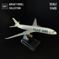 Scale 1:400โลหะ Aviation Gulf Air B787เครื่องบินรุ่น Diecast เครื่องบิน Miniature Xmas Kids Room Decor ของขวัญของเล่นสำหรับ Boy