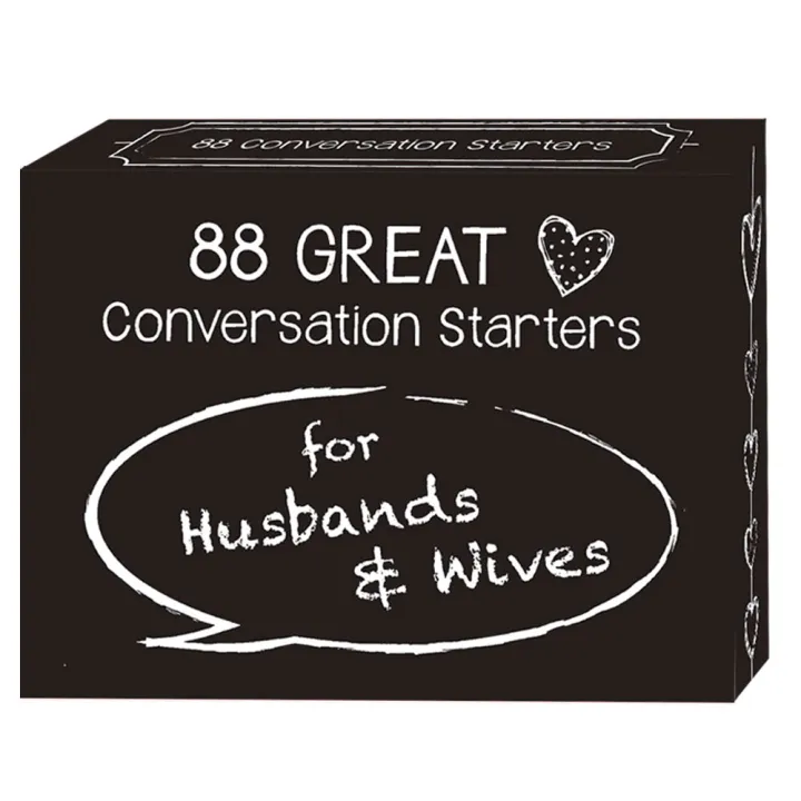 New 88 Great Conversation Starters For Husbands&Wives Couple Card Board Games Lazada PH