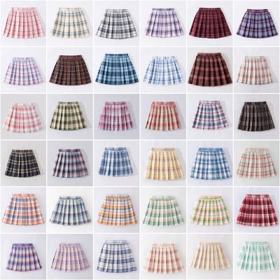 【CC】☸♀  School Uniform Pleated Skirts Waist Skirt JK Uniforms College Student Short