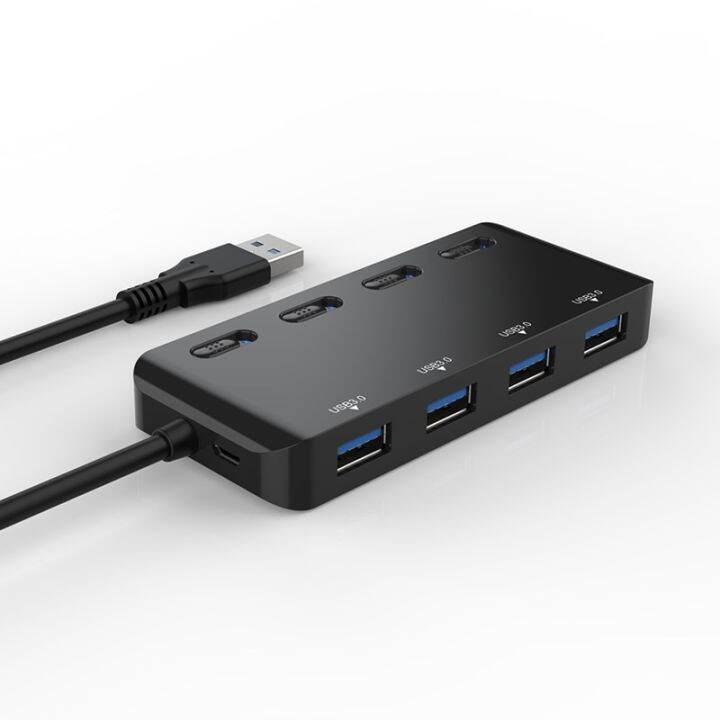 ultra-slim-4-port-usb-3-0-data-hub-splitter-extender-with-individual-power-switch-and-led-lights-usb-hubs