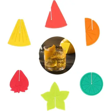 6pcs Wine Glass Charms Drink Markers Cute Pineapple Glass