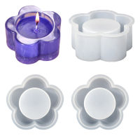 3pcs Flexible Good Elasticity DIY Tool Plum Blossoms Home Decor Easy To Use Soft Food Grade Silicone Tea Lights Gifts Foodsafe Handmake Candle Holder Mold