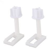 2pcs DIY Plastic Toilet Seat Screws Fixings Fit Toilet Seats Hinges Repair Tools Type&amp;Size:5# 4.4X2.4Cm