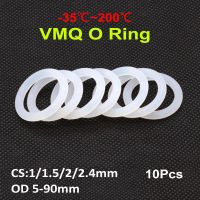 10 Buah/Lot CS 1/1.5/2/2.4Mm VMQ Cincin O Silikon Putih Gasket Cincin Silikon Pencuci Tahan Air O-ring Karet