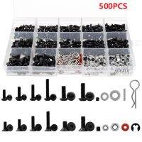 500Pcs Universal RC สกรูชุดฮาร์ดแวร์รัดสำหรับ TRX4 TRX6 D90 SCX10 90046 18 110 112 116 Scale RC Cars