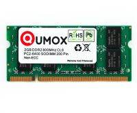 หน่วยความจำ Qumox 2GB DDR2 667 800 PC2-6400 5300 SODIMM สำหรับเครื่องคอมพิวเตอร์โน้ตบุ๊ค