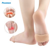 ✚◐ Pexmen 2/4Pcs Metatarsal Pads Ball of Foot Cushions Breathable Forefoot Pad Insoles Toe Protectors Pain Relief Foot Care Tool