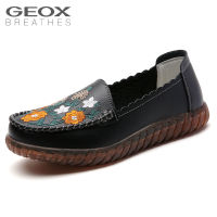 GEOX_รองเท้าหนังสีดําผู้หญิง Geox สไตล์โมเดิร์น ทันสมัย สะดวกสบาย และทนทาน