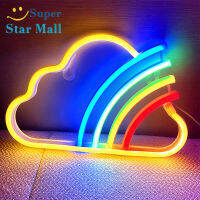 Supermall 30lm ไฟนีออน Led สีรุ้ง Ip45กันน้ำบรรยากาศหอพักตกแต่งไฟห้องนอน