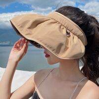 【Hot Sale】 New UV sun hat womens visor raded version anti-ultraviolet empty top summer shell