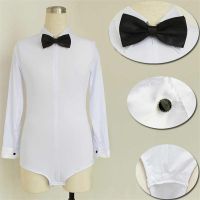 Long Sleeves Child Latin Shirt  Boys Dance Tops Boys White Ballroom Dance Clothing Salsa/Cha Cha/Rumba Dancing Clothes