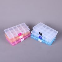 【LZ】☑♞♂  Caixa de Jóias de Plástico ajustável 15 Slots Storage Case Craft Organizer Beads DIY Jóias Making Z28