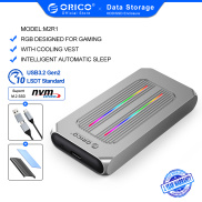 HDD Bao Vây ORICO RGB M.2 SSD Trường Hợp 10Gbps LED M2 NVMe SSD Bao Vây