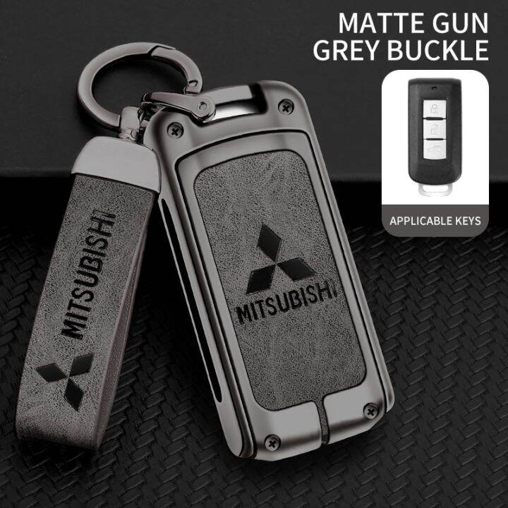 Zinc Alloy Leather Remote Smart Keyless Car Key Case Cover Holder Shell ...