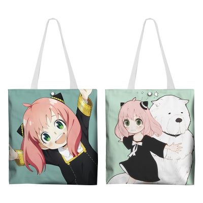 ✴ Anime Spy X Family Pattern Bags Womens Bags Handbag Canvas Bag Tote Bags