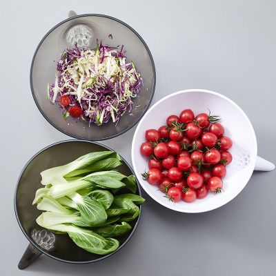 【CC】﹍  Tools Sink Strainer Drain Plastic Fruit Vegetable Washing Basket Drainer Food Colander Baskets Filter Shelf