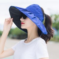 hat uv cycg female summer ed face han editn joker together foldg sun hat sun ha