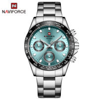 NAVIFORCE Watch for Women Casual Wristwatch Unisex Simple Original Quartz Watches Double Calendar Luminous Hands