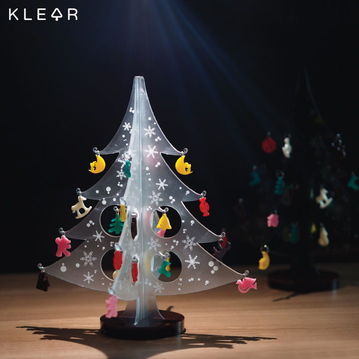 klearobject-christmas-tree-ต้นคริสต์มาสอะคริลิค-รุ่นไม่มีไฟ-ของตกแต่งประดับ-อะคริลิคแบบประกอบ-อะคริลิคซาติน-ต้นคริสต์มาส-ของตกแต่งปีใหม่-ปีใหม่