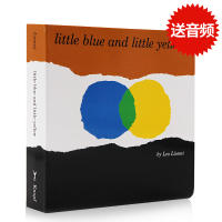 Original English picture book little blue and little yellow little yellow and little blue paperboard Book Wu minlan 123 show Leo Lionnis representative new york times annual picture book together