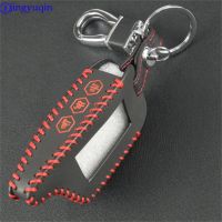 ♈ for Starline B9 B6 A91 A61 Twage Two Way Car Alarm System keychain 3 Buttons Hand-stitched leather Key Cover Case New Styling