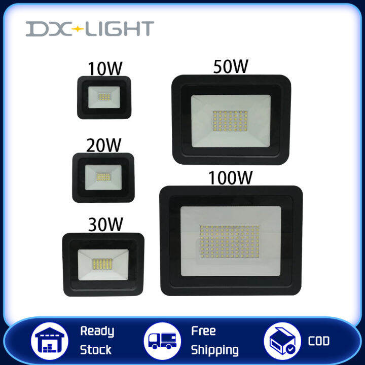 dx-light-ไฟฟลัดไลท์-led-10w-20w-30w-50w-100w-คุณภาพสูงสปอตไลท์ไฟ-led-สว่างมากโคมไฟกันน้ำ-ip68