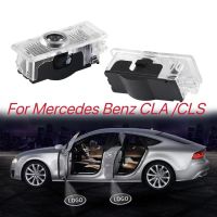 2PCS LED Car Door Welcome Lamps Logo Emblem Ghost Shadow Light Auto Accessories For Mercedes Benz CLA CLS C218 W218 A207 C207 C1 Bulbs  LEDs HIDs