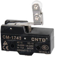 CM-1743 CM-1703M Limit Switch CNTD ลิมิตสวิทย์ CNTD ลิมิทสวิท CNTD COM 1NO 1NC กดติดปล่อยดับ Momentary On กดดับปล่อยติด Momentary Off กดติด ปล่อยดับ กดดับ ปล่อยติด Limit Switch ลิมิท สวิทช์ ลิมิต สวิทช์ ลิมิตสวิทช์ ไมโครลิมิตสวิทช์ ลิมิตสวิทซ์ LIMIT SWITC