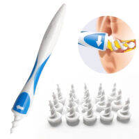 Ear Wax Removal Kit Ear Cleaning เกลียว Swab พร้อมเคล็ดลับการเปลี่ยนแบบอ่อน 16 ชิ้นสำหรับการถอดขี้หูที่แคะหู เครื่องดูดขี้หู เครื่องแคะหูไฟฟ้า ที่ดูดขี้หู ใช้ได้ทั้งเด็ก/ผู้ใหญ่