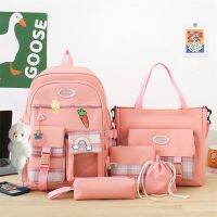 SHUJIN 5PCS Youth for Teenage Backpacks Student Tote Rucksack