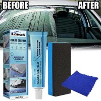 Haywood1 Car Glass Film Cleaner Window Front Windshield Paste Polishing Degreaser Cleaning Tools 30g