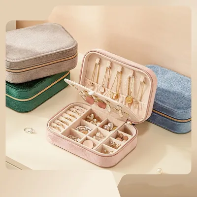 Plush Ring Box Earring Storage Box Storage Box Necklace Storage Box Ring Box Ring Holder Box Jewelry Organizer