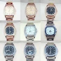 PATEK *ฟรีกล่อง* นาฬิกาข้อมือผู้หญิง นาฬิกาแบรนเนม นาฬิกาผู้หญิง สายเหล็ก ควอตซ์หญิง นาฬิกาแฟชั่น ใส่ทำงาน RC882