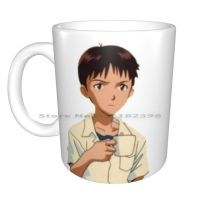 【⊕Good quality⊕】 JICOC Shinji มองสเติร์นถือแก้วแก้วเซรามิคถ้วยชานมถ้วยกาแฟ Shinji Shinji Ikari Shinji อนิเมะมังงะตลก