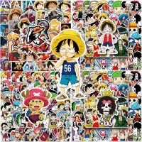 hotx【DT】 50/100pcs ONE PIECE Anime Stickers for Kids Luffy Cartoon Decals Scrapbooking Skateboard Laptop Sticker Packs
