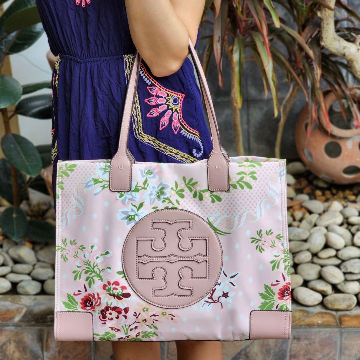 Tory Burch Ella Floral Nylon Tote