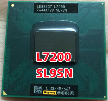 le80537-l7200-sl9sn-1-33-4m-667-cpu-latop-processor