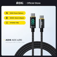 [3C electronic digital] AOHI USB C 1.2M 100W PD Type C ชาร์จเร็วสำหรับ Galaxy MacBook Huawei Xiaomi จอแสดงผลดิจิตอลข้อมูลสายสำหรับโทรศัพท์