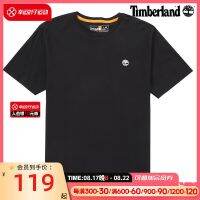 2023 New Fashion version Timberlands official flagship short-sleeved mens new round neck top half-sleeve sports cotton T-shirt black T-shirt A26S7